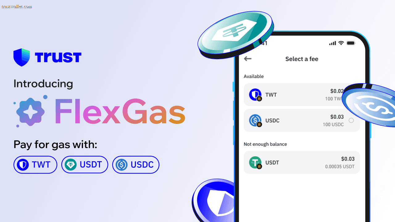 FlexGas: paga el gas con TWT, USDT y USDC