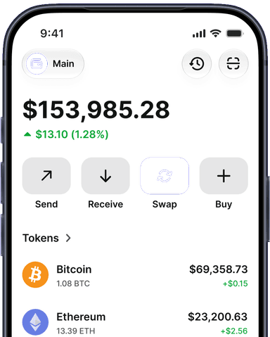 Trust Wallet app on iPhone