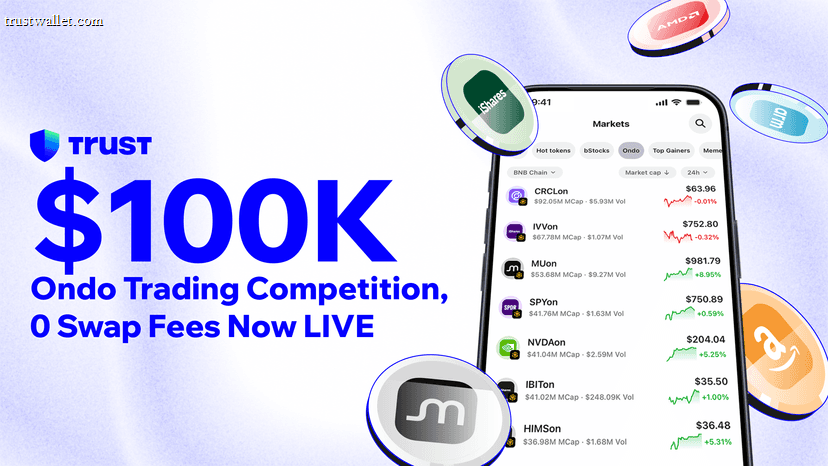 Ondo Trading Competition: trade tokenized stocks on BNB Chain for 0% fees, share $100,000